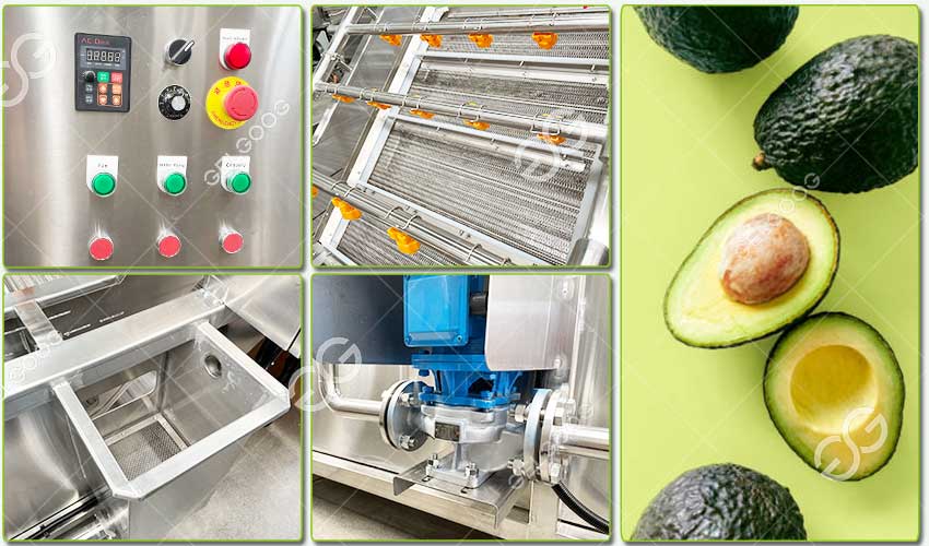 avocado cleaning machine